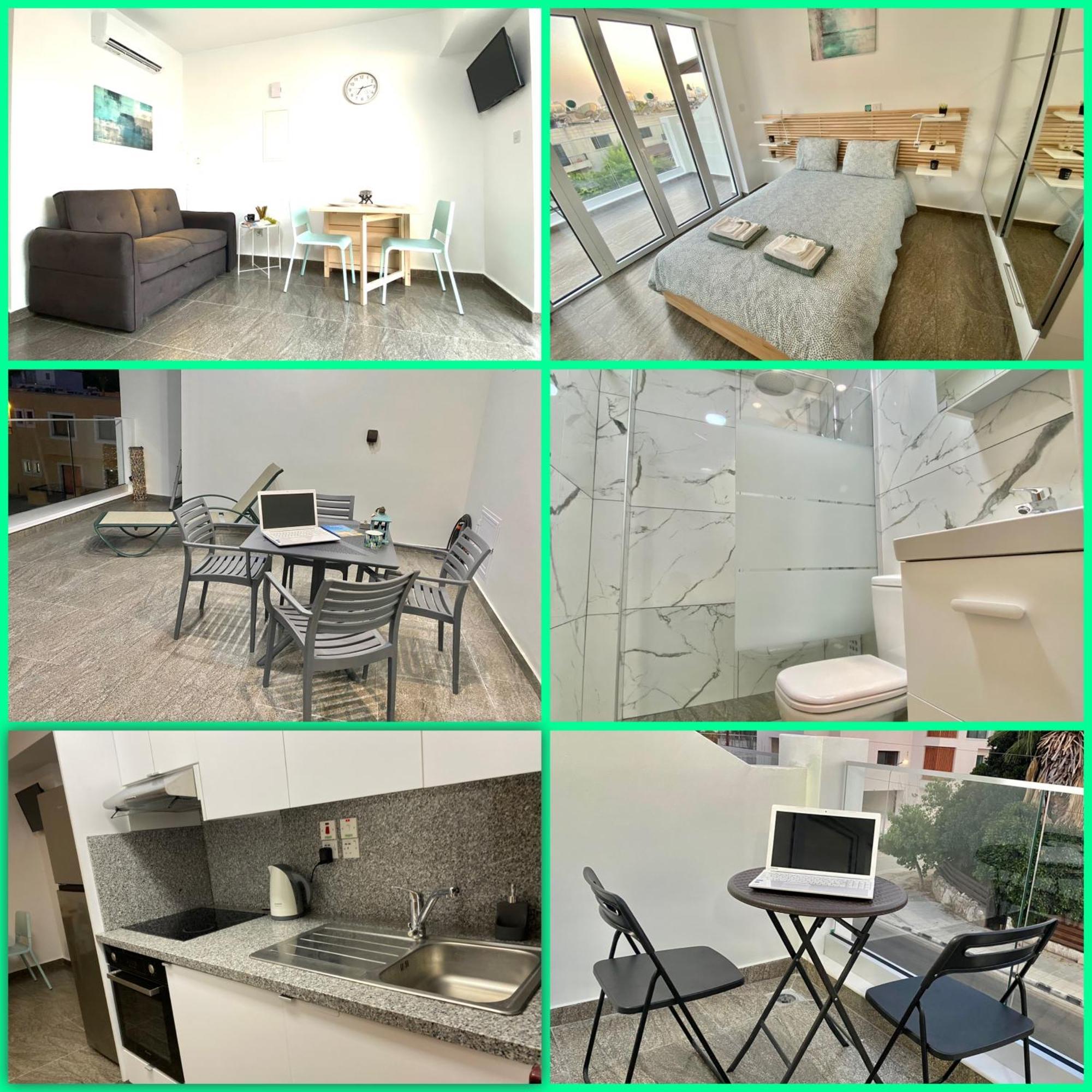 파포스 Ev Zin - Modern, Cozy, 1 Bed, Pool, 2 Balconies, A105 아파트 외부 사진